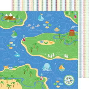 DOODLEBUG 12X12 PAPER ANCHORS AWEIGH FISHERMANS CO