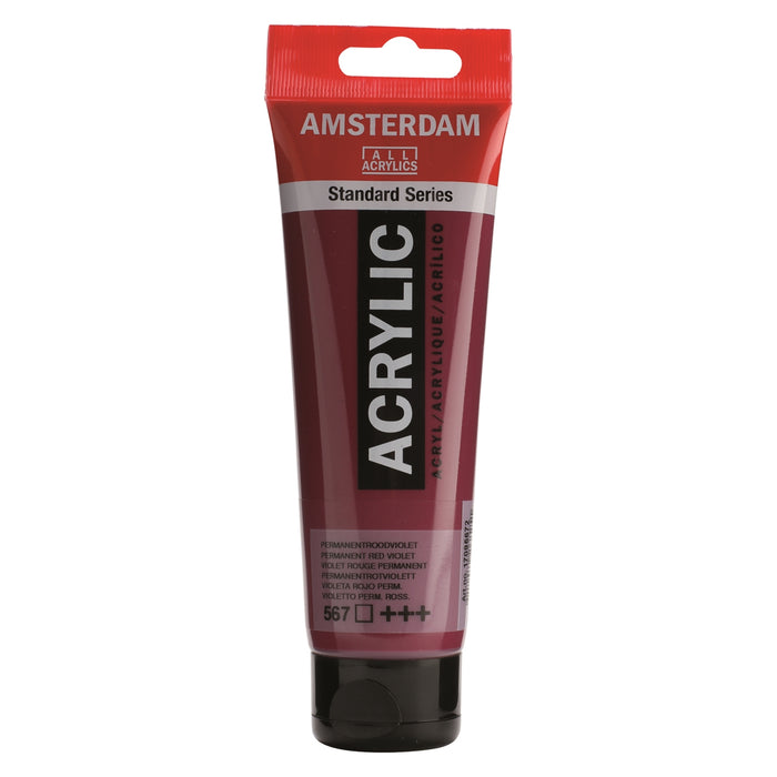 AMSTERDAM  ACRYLICS  PAINT 120ML PERMANENT RED VIOLET