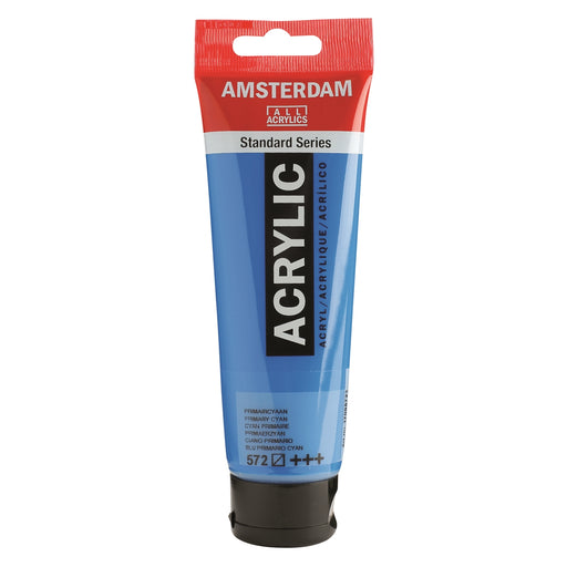 AMSTERDAM  ACRYLICS  PAINT 120ML PRIMARY CYAN