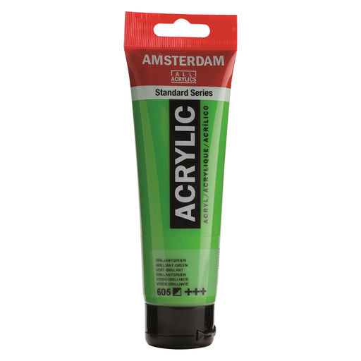 AMSTERDAM  ACRYLICS  PAINT 120ML BRILLIANT GREEN