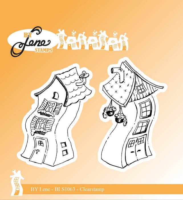 DIXICRAFT LENE  STAMP CROOKED HOUSE