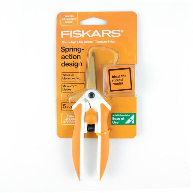 FISKARS SPRING ACTION SCISSORS - BR9052 — Bevs Cross Crafts