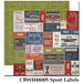 CARTA BELLA  12X12 PAPER WORK PLAY HARD  SPORT LABELS