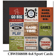 CARTA BELLA  12X12 PAPER WORK PLAY HARD 4X4SPORT CARDS