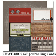 CARTA BELLA  12X12 PAPER WORK PLAY HARD JOURNALING CARD