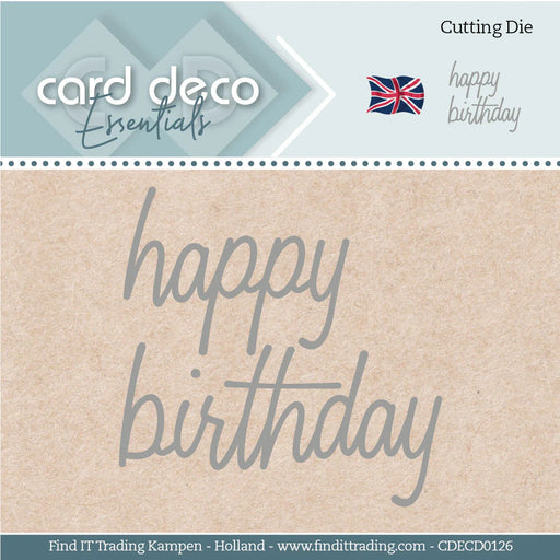 CARD DECO ESSENTIALS HAPPY BIRTHDAY DIE - CDECD0126