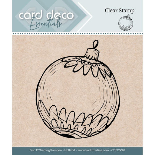 CARD DECO ESSENTIALS CLEAR STAMP CHRISTMAS BALL - CDECS069