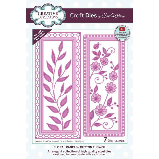 CREATIVE EXPRESSIONS SUE WILSON FLORAL PANELS COLLECTION BUT - CED2055