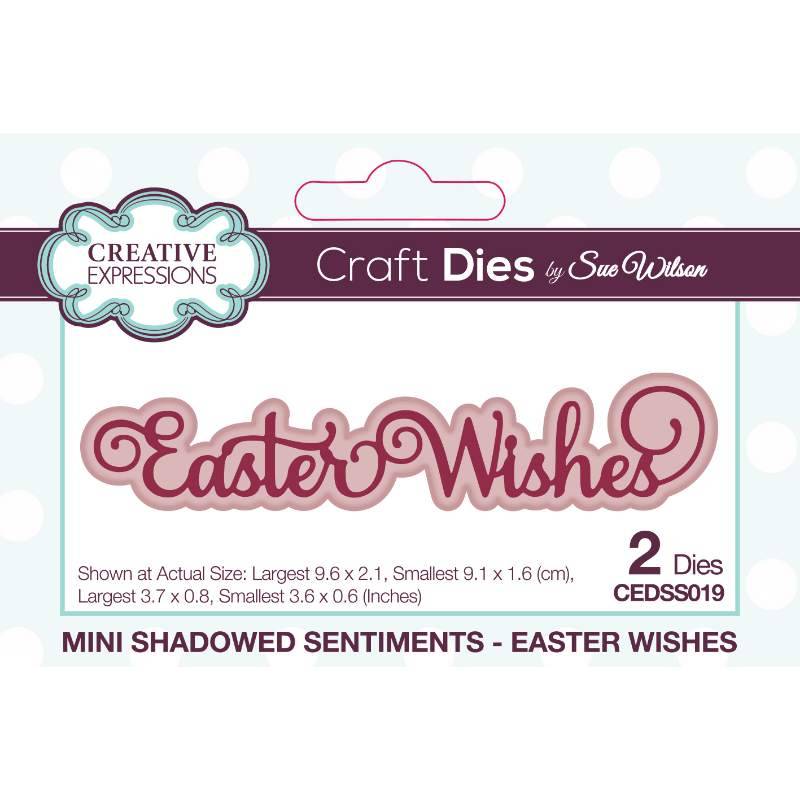 CREATIVE EXP SUE WILSON MINI SHADOWED EASTER WISHES - CEDSS019