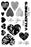 IMPRESSION OBSESSION  CLEAR STAMP VALENTINE HEARTS