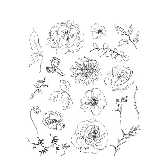 STAMPERS ANONYMOUS CLING STAMP FLORAL ELEMENTS - CMS445