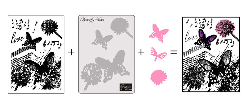 COUTURE CREATIONS DREAMBOAT COLLN 3IN1 BUTTERFLY
