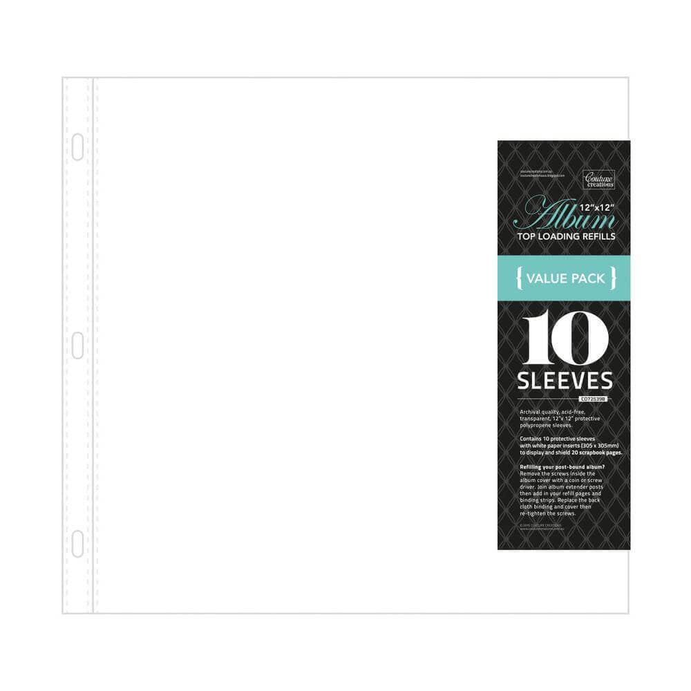 COUTURE CREATIONS 12X12 ALBUM VALUE REFILL (10) - CO725398
