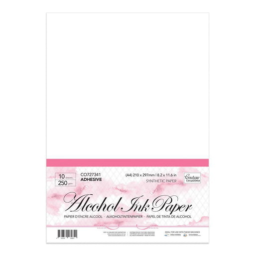 COUTURE CREATIONS ADHESIVE ALCHHOL INK PAPER WHITE - CO727341