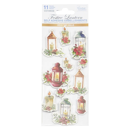 COUTURE CREATIONS SELF ADHESIVE EMBELLISHMENTS FESTIVE LANT - CO728558