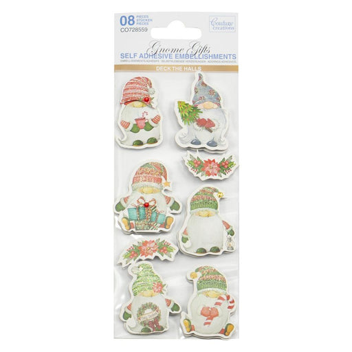 COUTURE CREATIONS SELF ADHESIVE EMBELLISHMENTS GNOME GIFTS - CO728559