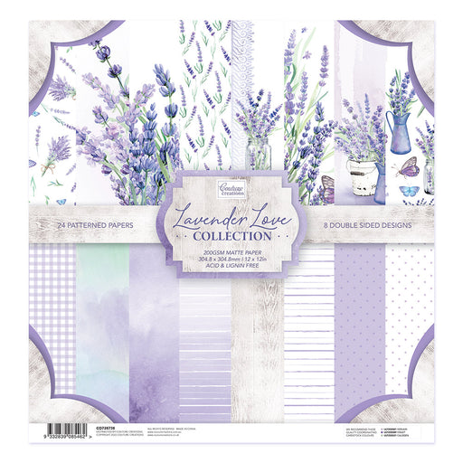 COUTURE CREATIONS LAVENDER LOVE 12 X 12 COLLECTION PAD - CO728738