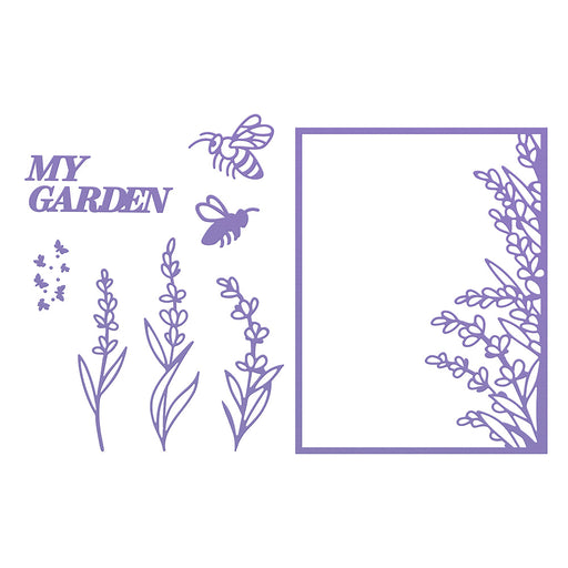 COUTURE CREATIONS LAVENDER LOVE DIE GARDEN FRAME - CO728749