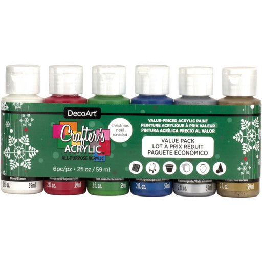 CRAFTER'S ACRYLIC CHRISTMAS 6PKT - DASK430