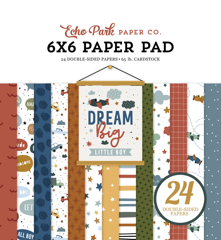 DREAM BIG LITTLE BOY 6 X 6 PAPER PAD - BB304023