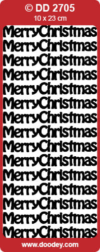STICKER LARGE MERRY CHRISTMAS GOLD - DD2705G