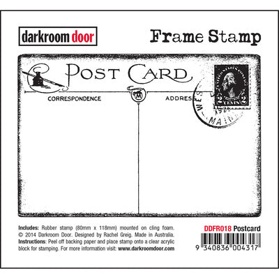 DARKROOM DOOR FRAME STAMP POST CARD - DDFR018