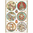 STAMPERIA A4 RICE PAPER PACKED -CHRISTMAS GREETINGS ROUNDS - DFSA4795