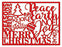 IMPRESSION OBSESSION DIE CHRISTMAS WORD COLLAGEE
