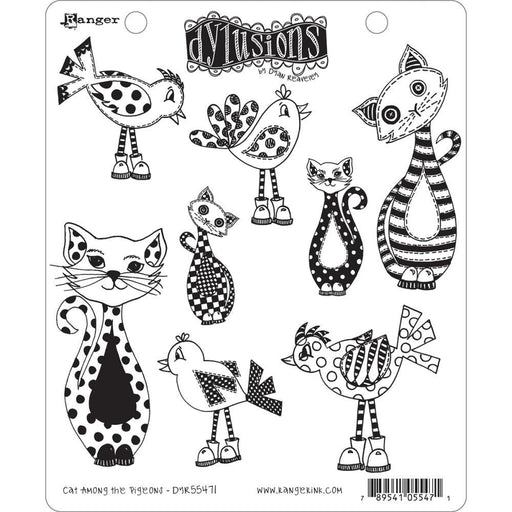 RANGER DYLUSIONS STAMP CAT AMONG THE PIGEONS - DYR55471