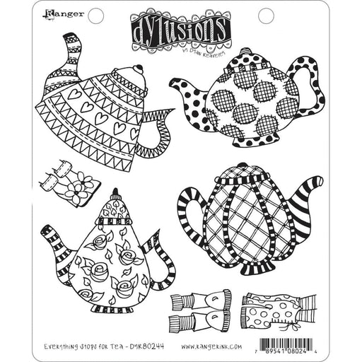 DYLUSIONS STAMP EVERYTHING STOPS FOR TEA - DYR80244
