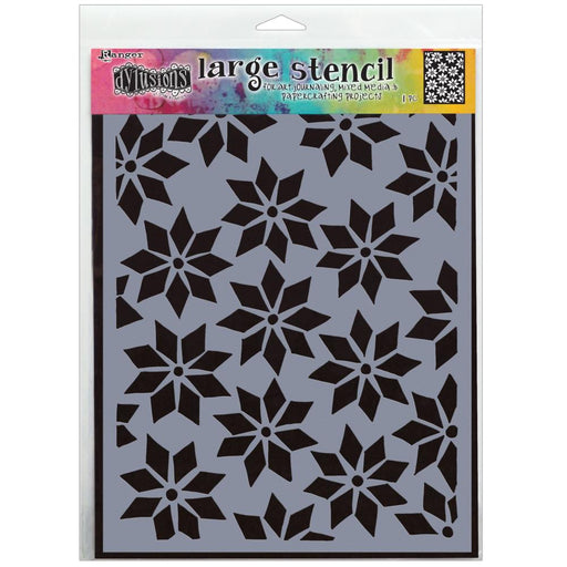 DYLUSIONS STENCIL LARGE STAR FLURRY - DYS81753