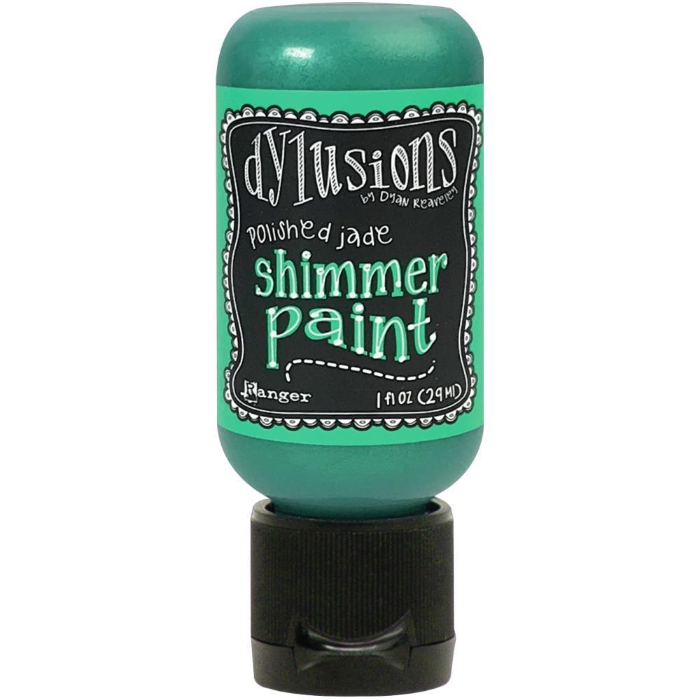 DYLUSIONS MEDIA PAINT 29ML SHIMMER PAINT POLISHED JADE - DYU74441