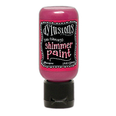 DYLUSIONS MEDIA PAINT 29ML SHIMMER PAINT PINK FLAMINGO - DYU81449