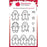 WOODWARE CLEAR SINGLES MINI 3X4IN STAMP TINY GINGERBREAD MEN - FRM064