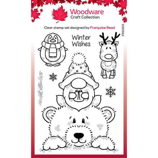 WOODWARE CLEAR STAMP 4 X 6 IN NORMAN & FREINDS - FRS1003