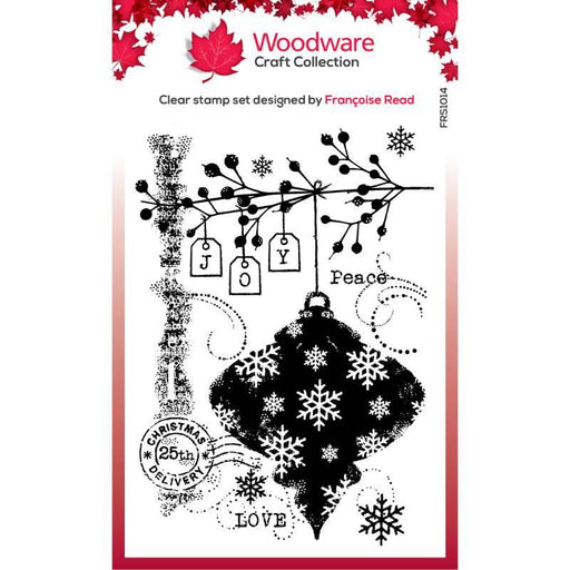 WOODWARE CLEAR STAMP 4 X 6 IN WINTER BAUBLE - FRS1014