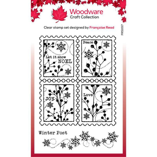 WOODWARE CLEAR STAMP 4 X 6 IN WINTER POSTAGE - FRS1017