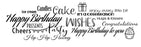 WOODWARE  CLEAR STAMPS  ALL ABOUT BIRTHDAY