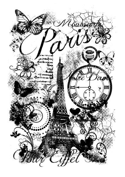 WOODWARE CLEAR SINGLES PARIS COLLAGE - FRS638