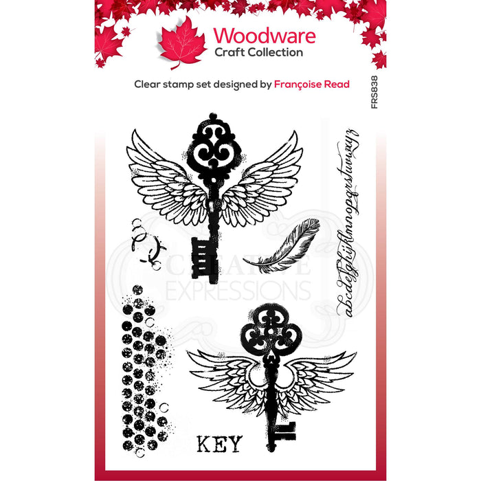 WOODWARE CLEAR SINGLES FLYING KEYS  STAMP