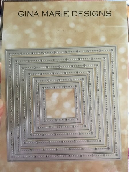 GINA MARIE DESIGNS DIES BIG AND LITTLE PIECED CHAIN SQUARE