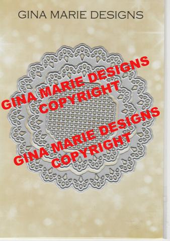 GINA MARIE DESIGNS DIES LACEY LATTICE CIRCLE