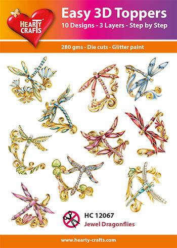 HEARTY CRAFTS EASY 3D JEWEL DRAGONFLIES - HC12067