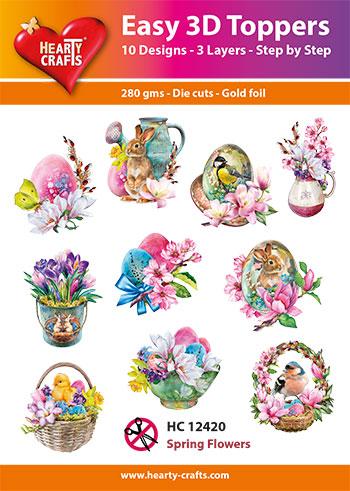 HEARTY CRAFTS EASY 3D SPRING FLOWERS - HC12420