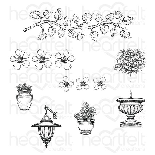 HEARTFELT FRENCH COTTAGE 'SCAPES CLING STAMP SET - HCPC3909