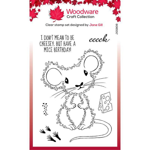 WOODWARE CLEAR SINGLES FUZZIE FRIENDS MAISIE THE MOUSE 4 IN - JGS808
