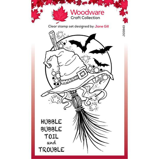 WOODWARE CLEAR STAMP 4 X 6 IN WITCHES HAT - JGS843