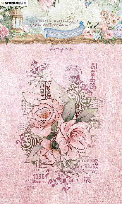 JMA CLEAR STAMP SENDING ROSES ROMANTIC MOMENTS - JMA-RM-STAMP481