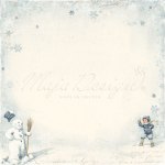 MAJA DESIGN 12X12 JOYOUS WINTERS DAY SNOWBALL FIGHT