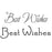 WOODWARE  CLEAR STAMPS  BEST WISHES